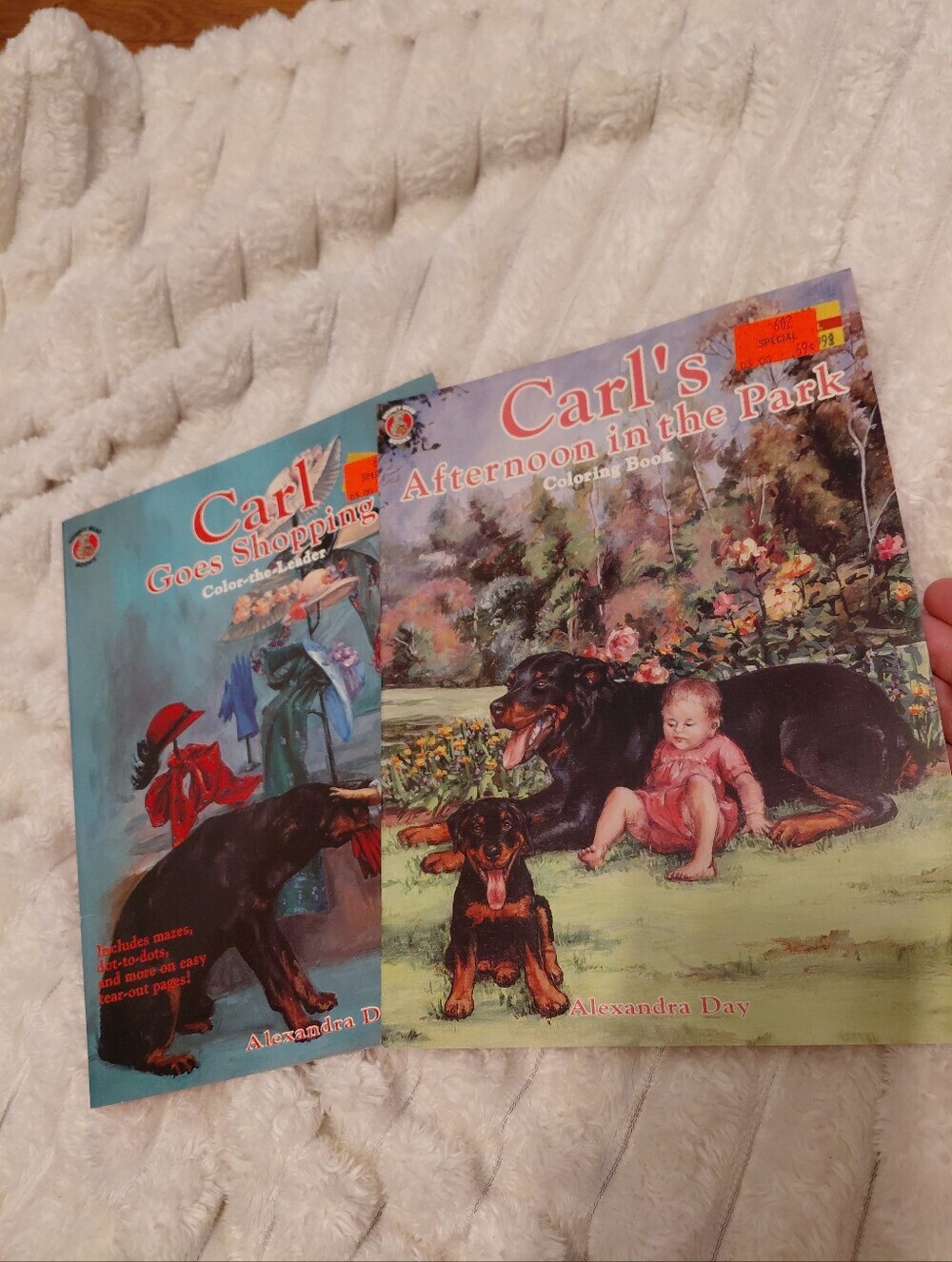 Set Of 2 Vintage Good Dog Carl Coloring Books